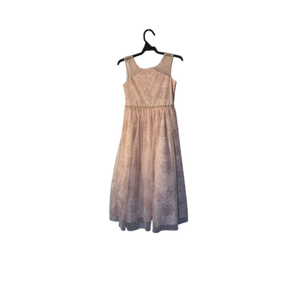Rare edition girls, pink floral flower girl, wedding special occasion, dress, 6